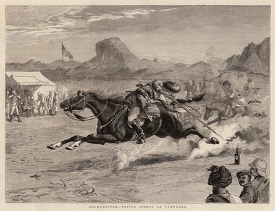 Afghanistan, Sports Indigènes à Candahar - Samuel Edmund Waller